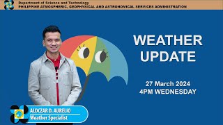 Public Weather Forecast issued at 4PM | March 27, 2024 - Wednesday