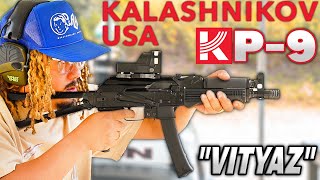 The VITYAZ Made in AMERICA ! Kalashnikov USA AK KP-9 First Shots