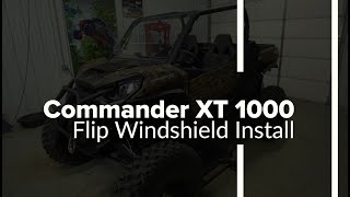 How to install a SuperATV flip windshield on a 2021+ Can-Am Commander XT 1000