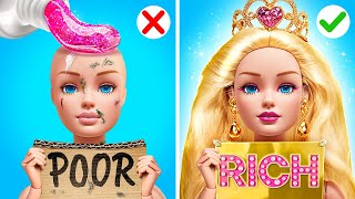 We Adopted a Poor Doll! From Broke to Rich with a Doll Makeover by Ha Hack