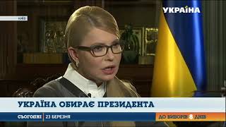 Ексклюзивна розмова з Юлією Тимошенко