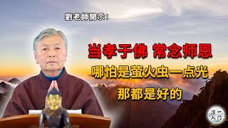 刘素云老师：当孝于佛，常念师恩，哪怕是只有萤火虫那点光都是好的！