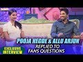 Allu Arjun & Pooja Hegde Replied To Fans Questions || Allu Arjun & Pooja Hegde Interview About DJ