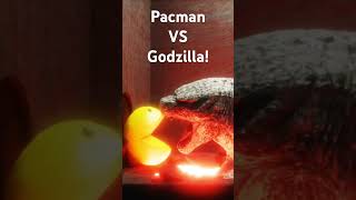 Pacman VS Godzilla #pacman #godzilla
