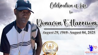 Donavon Edward Harrison Funeral Service