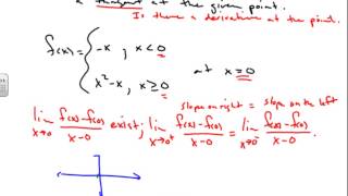 Determining if a tangent exists (ex1)