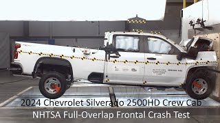 2024 Chevrolet Silverado / GMC Sierra 2500 / 3500 HD Crew Cab NHTSA Full-Overlap Frontal Crash Test