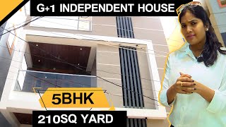 SOLD OUT : 210 Sq Yard 5 Bedroom G+1 Luxury Independent House For Sale | Baahuley Promoters