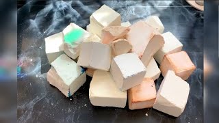 Crunchy Gym Chalk @powdercrumblesasmr3604 #crush #asmrsounds #crumbling #new #reform #dyedgymchalk