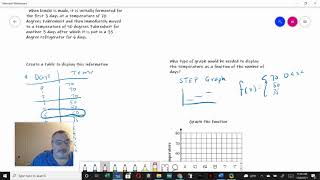 Algebra 1 A: Performance Task: Construct & Analyze Piecewise Functions