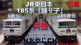 共走 旧車 JR東日本 185系「踊り子」 0番台８両〈KATO 10-219〉 200番台７両〈KATO 10-1442〉 Nゲージ