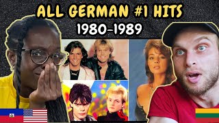 REACTION TO All German #1s of the 80s/ Nr.1 Hits Deutschland 1980-1989 | FIRST TIME WATCHING