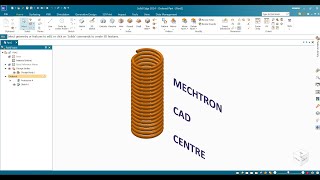 Solid Edge 2024 - How to Create Spring in Solid Edge.