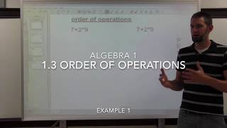 1.3a Order of Operations