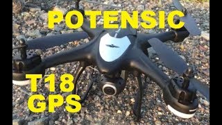 Potensic T18 GPS Camera TEST FLIGHT Follow Me Drone Review