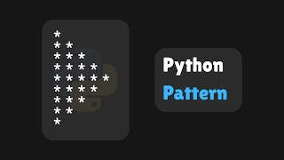 Print Star Pattern Using For Loop in Python