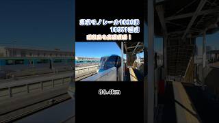 【日本で一番速いモノレール】東京モノレール1000形1087F編成　昭和島を高速通過！