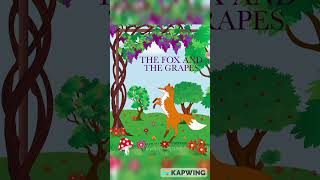 Morale Story! The Fox And The Grapes.         #shortsvideo #story