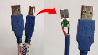 USB Type B Plug Convert in to USB type C cable