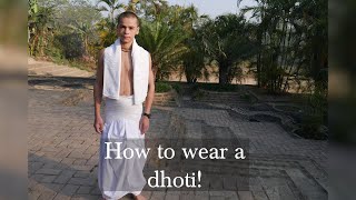 Vedic Robes - How to wear a Dhoti