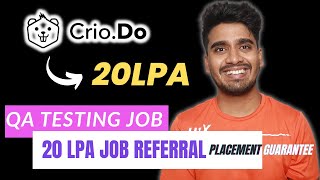 Guaranteed 20+ LPA Job with CrioDo QA Automation Testing Program | Pay After Placement