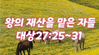 왕의 재산을 맡은 자들 (대상27:25~31)