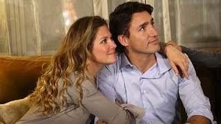 Justin Trudeau watches election results