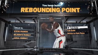 RARE REBOUNDING POINT BUILD IN NBA2K20! HOW TO MAKE A REBOUNDING POINT IN NBA2K20!