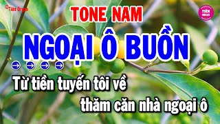 Ngoại Ô Buồn Karaoke Tone Nam - Rumba Beat Chất Lượng Cao | Tiên Organ