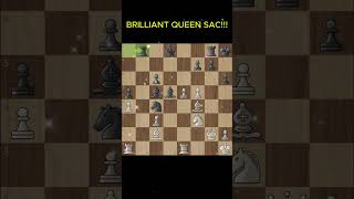 BEAUTIFUL Queen Sac!!!  #chess #gaming #brilliantmove #hikaru