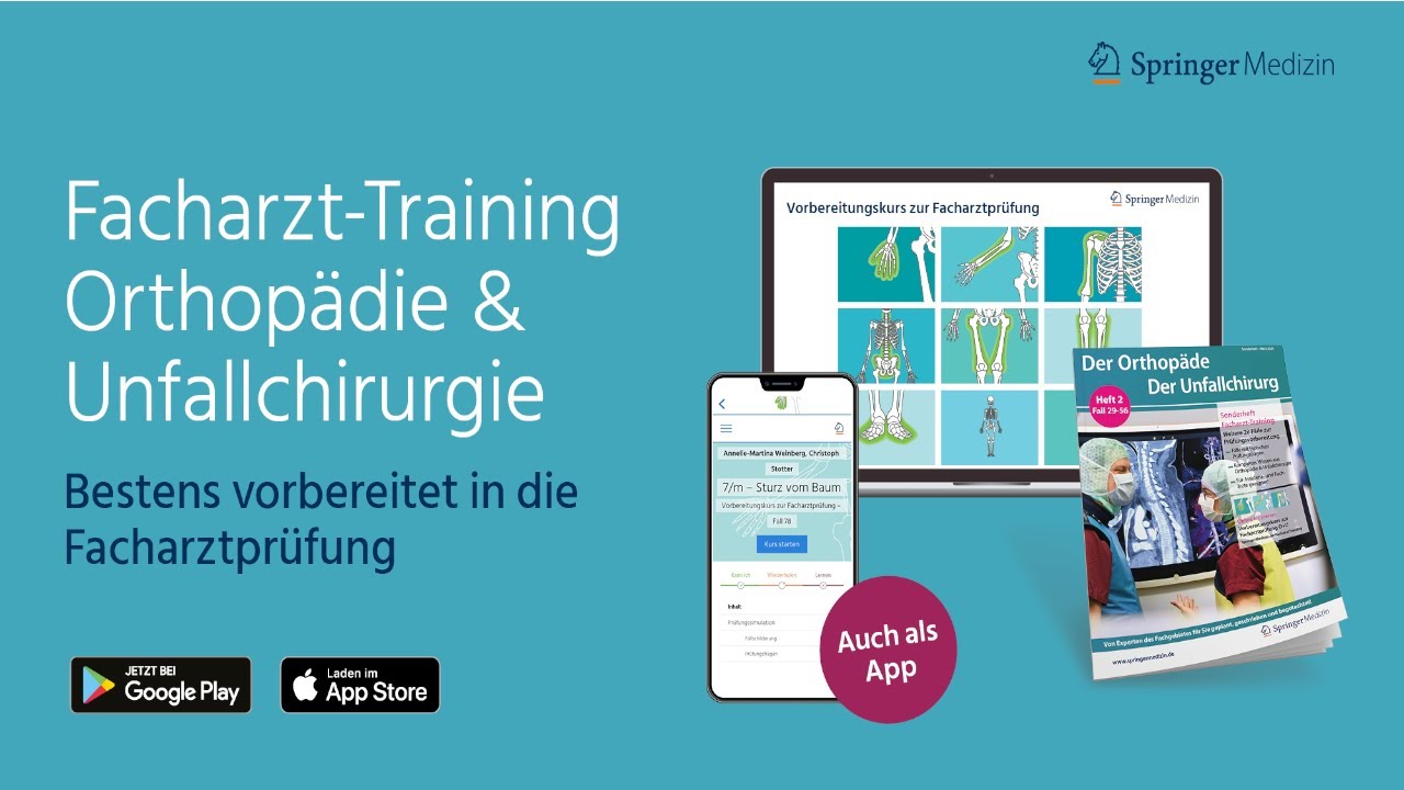 Facharzt-Training Orthopädie Und Unfallchirurgie Von Springer Medizin ...