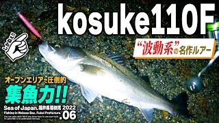 【コスケ110F】圧倒的な集魚力‼️シーバス界の控えめな“波動系”名作ルアー【インプレ】