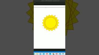 Draw sun🌞 using python turtle🤩🔥 #shorts #short
