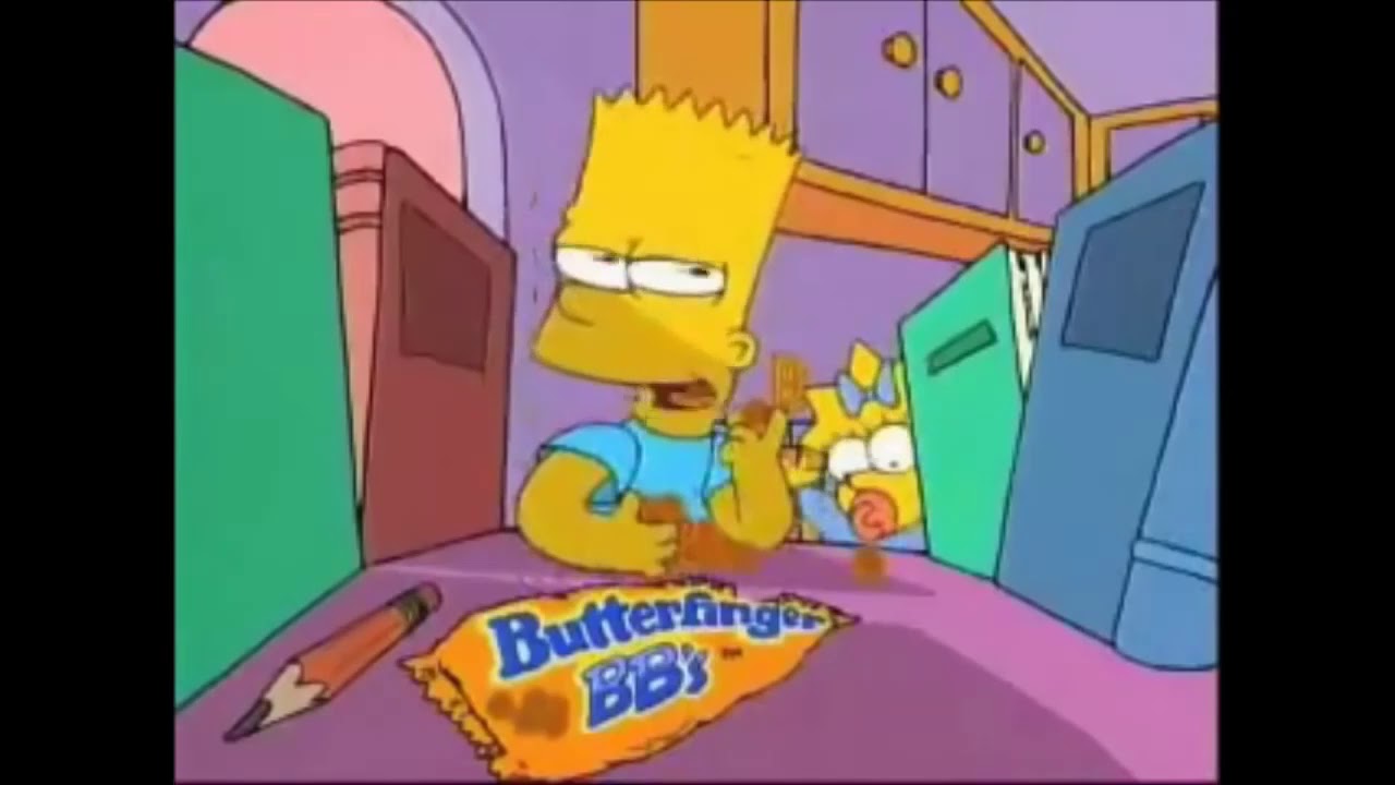 The Simpsons Butterfinger ADS - YouTube