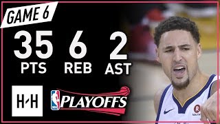 Klay Thompson Full Game 6 Highlights vs Rockets 2018 NBA Playoffs WCF - 35 Pts, 6 Reb, 2 Ast!