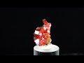 2.7cm vanadinite crystal barite mibladen morocco miniature mineral specimen wb20