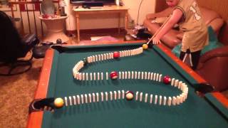 Pool and Dominos Trick Shot