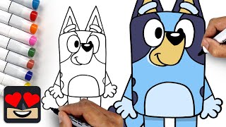 How To Draw Bluey for Beginners