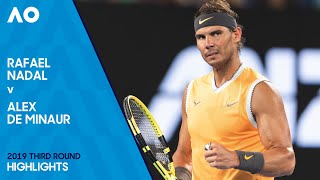 Rafael Nadal v Alex de Minaur Highlights | Australian Open 2019 Third Round