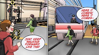 I was told to go straight ahead, and when I did, I found myself on the railroad crossing [Manga Dub]