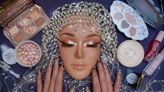 ASMR WEDDING GLAM Makeup Application ( whispered video for sleep )