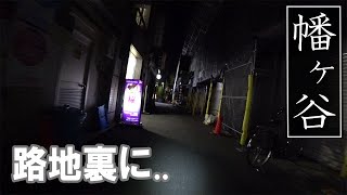 妖しく輝く看板、大人向けは路地裏に集中！幡ヶ谷の夜の様子です。