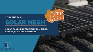 Australia's best Solar Mesh Kit for solar panel protection against birds and leaves | bird proofing