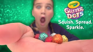 Crayola Glitter Dots || Crayola Product Demo