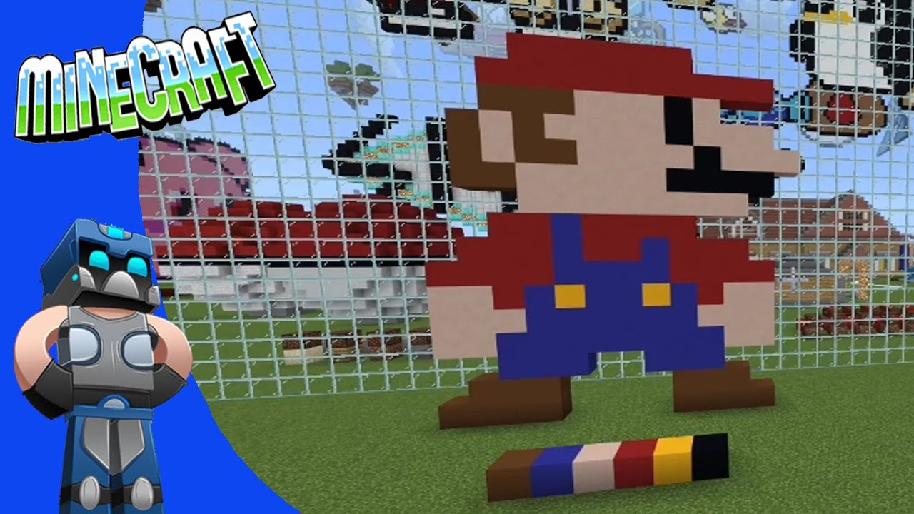 Minecraft Pixel Art Tutorial 8 Bit Mario 50 Off