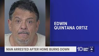 Man accused of arson after Hernando County home is 'total loss' from fire, officials say