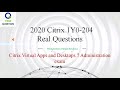 Citrix CCA-V Certified 1Y0-204 Test Questions | PassQuestion