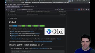 Let's read the Cabal (Haskell) source code