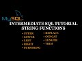How to use String Functions In MYSQL | Intermediate SQL Tutorial