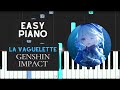 La Vaguelette (EASY Piano Tutorial) - Genshin Impact